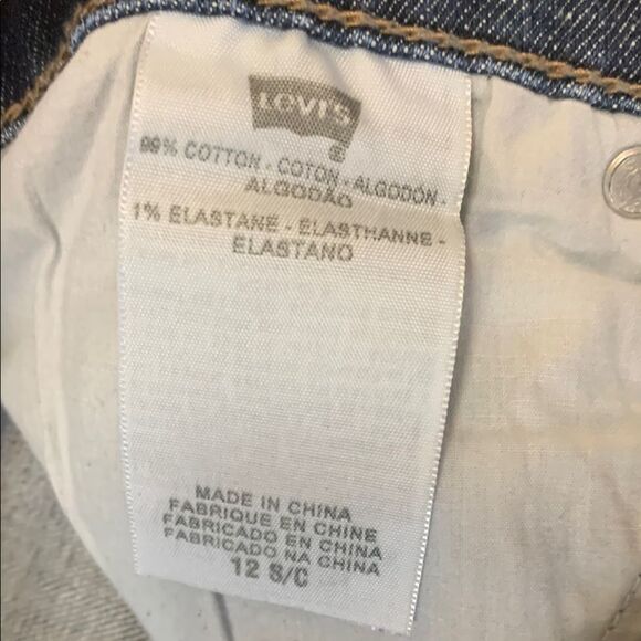 Levi's 512, Blue Boot Cut Jeans Perfectly Slimming size 12 - Picture 7 of 13